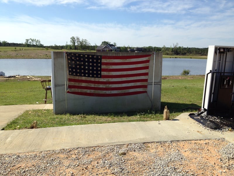 Southern Home Safety storm shelter that went through a tornado