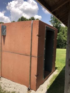 Stained concrete storm shelter option