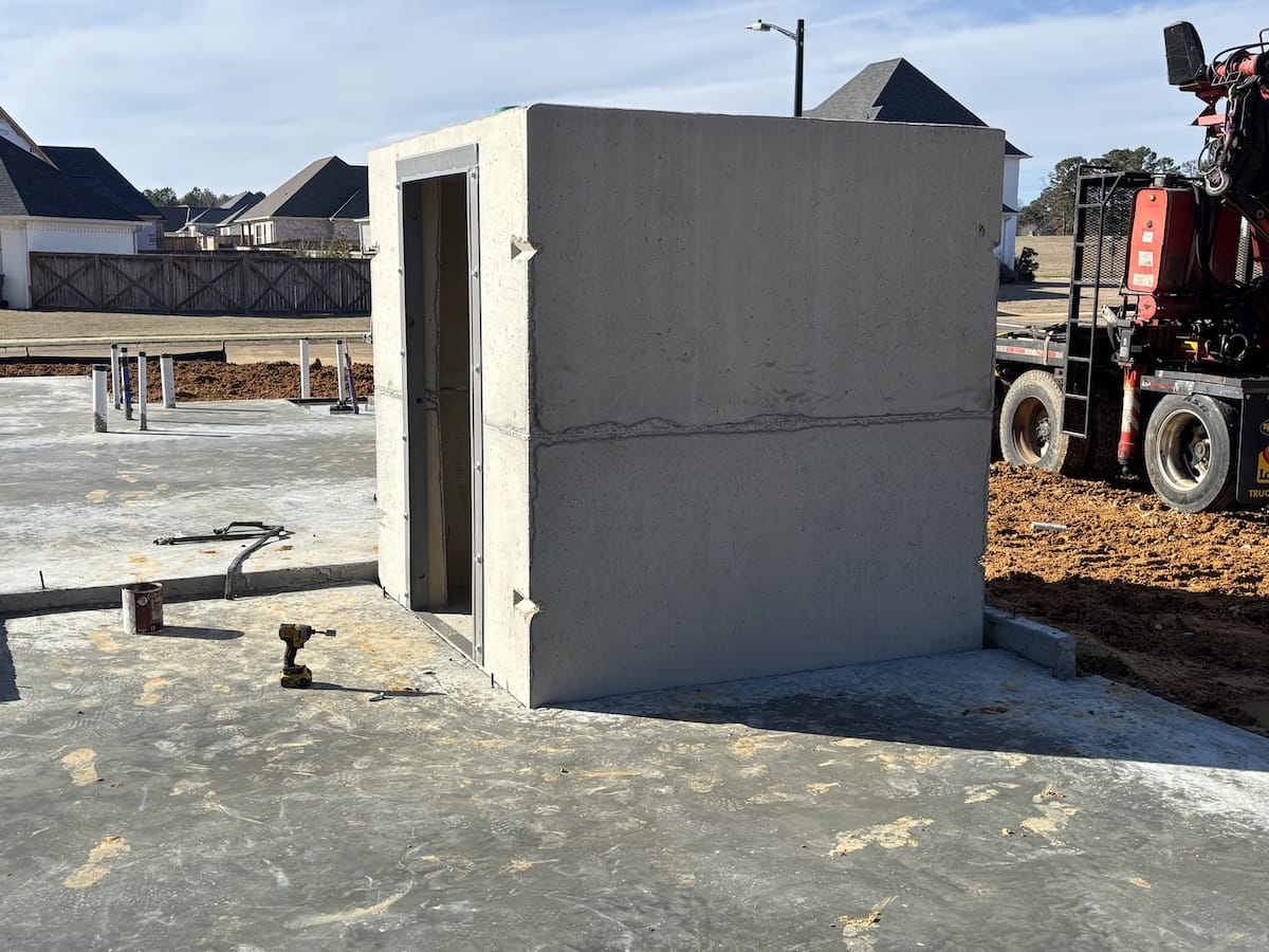 Installation on new home slab