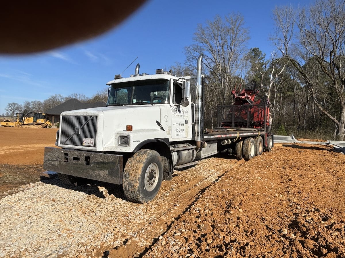 Shelter delivery to home construction site
