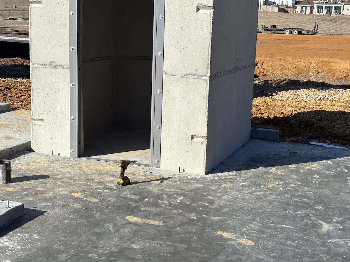 Under roof installation of storm shelter / safe room
